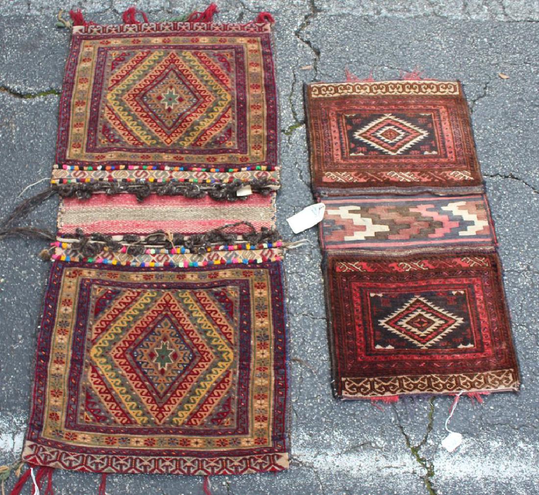 2 AFGHAN WOOL SADDLE BAGS (1 of 5)