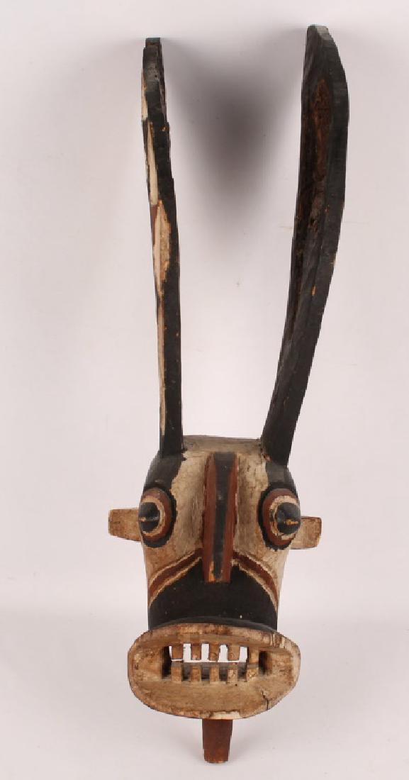 AFRICAN IGBO ADAMAWA PAINTED WOODEN MASK (1 of 3)