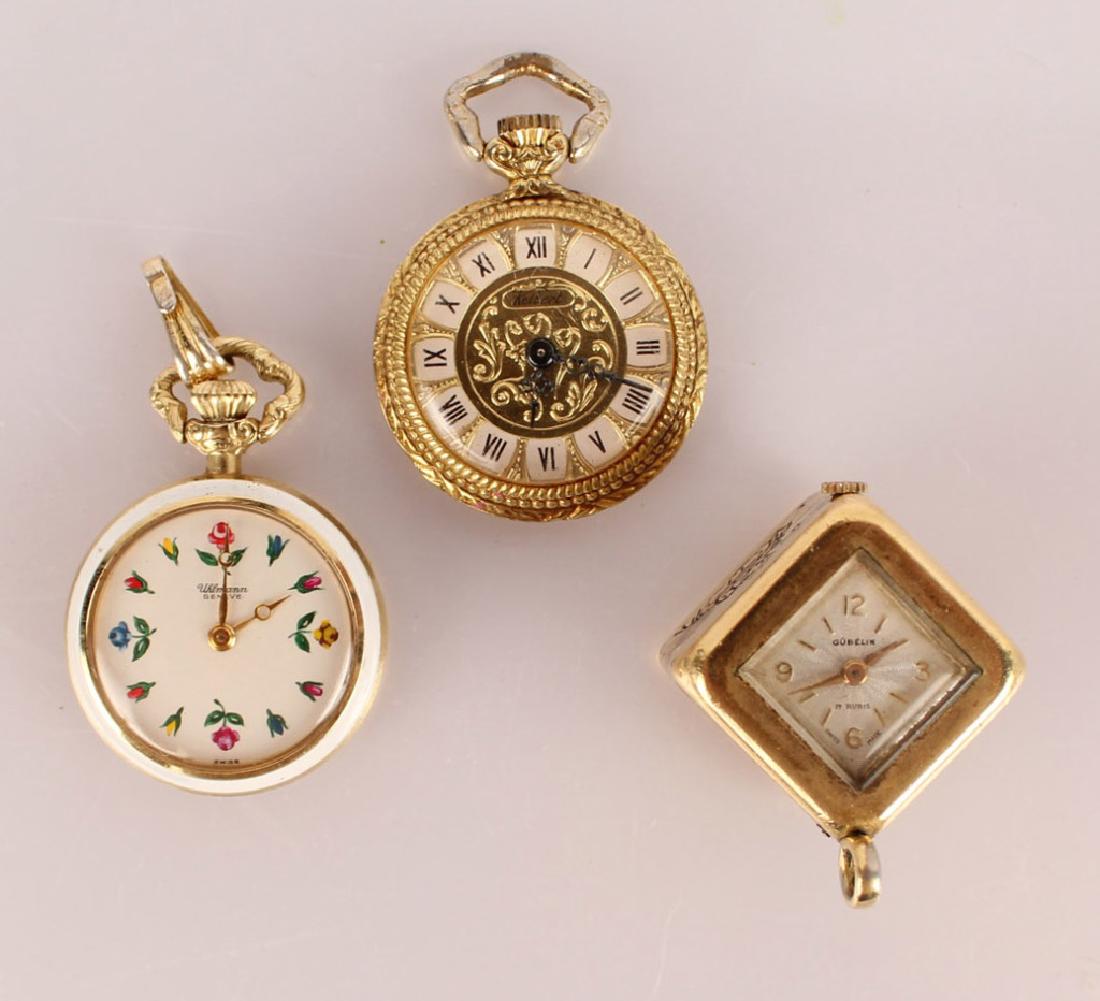 3 LADIES GUBELIN GENEVE AND KELBERT POCKETWATCHES (1 of 5)