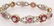 14K YELLOW & WHITE GOLD RUBY DIAMOND BRACELET - 2
