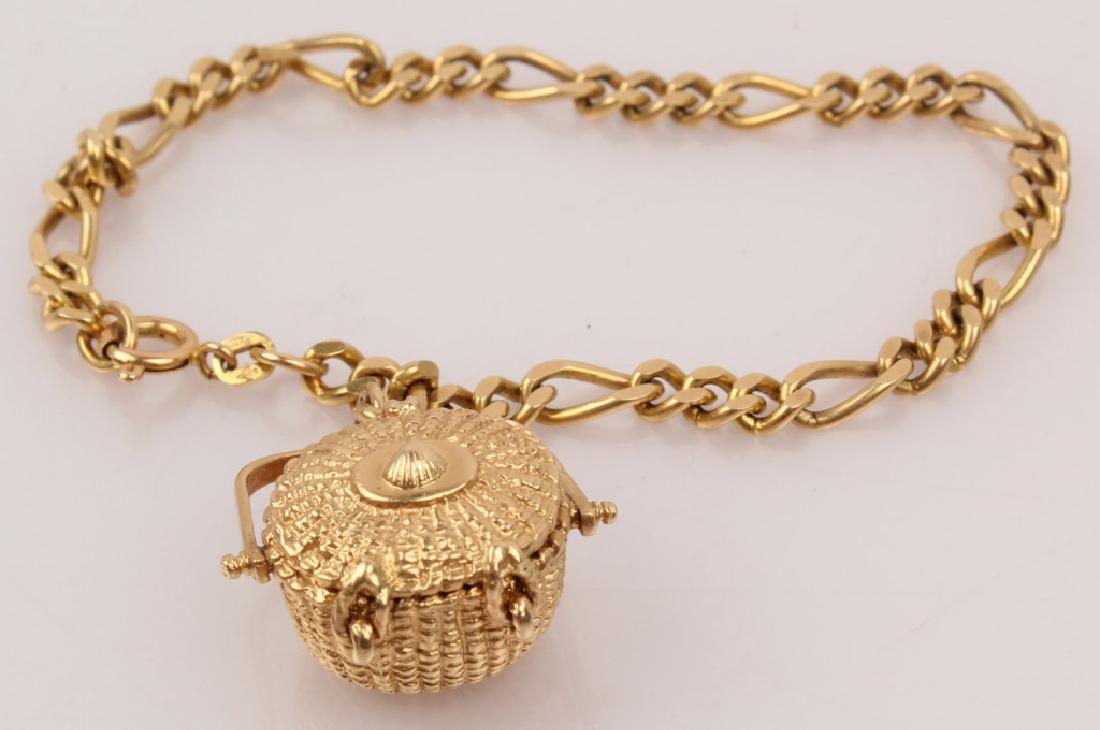 14K YELLOW GOLD NANTUCKET LIGHTSHIP BASKET (1 of 2)