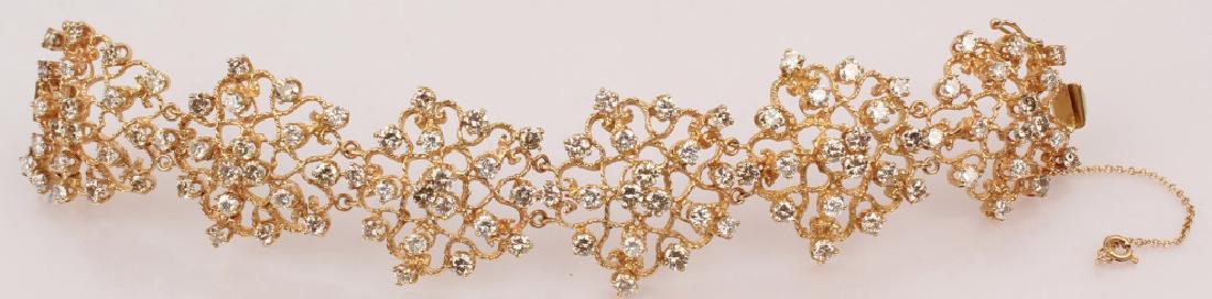 LADIES 14K YELLOW GOLD DIAMOND BRACELET (1 of 6)