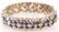 18K WHITE GOLD ART DECO SAPPHIRE DIAMOND BRACELET