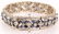 18K WHITE GOLD ART DECO SAPPHIRE DIAMOND BRACELET - 4