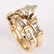 14K YELLOW GOLD PEAR SHAPE DIAMOND ENGAGEMENT RING - 2