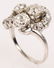 LADIES ANTIQUE PLATINUM DIAMOND SWIRL RING - 3