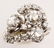 LADIES ANTIQUE PLATINUM DIAMOND SWIRL RING - 4