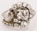 LADIES ANTIQUE PLATINUM DIAMOND SWIRL RING - 5