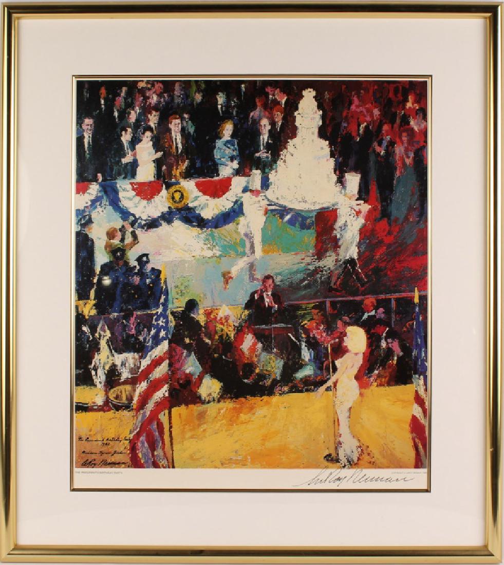 LEROY NEIMAN PRESIDENTS BIRTHDAY SIGNED LITHOGRAPH (1 of 5)