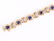 LADIES 10K YELLOW GOLD DIAMOND & SAPPHIRE BRACELET - 2
