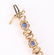 LADIES 10K YELLOW GOLD DIAMOND & SAPPHIRE BRACELET - 5