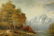 20TH C. UNKNOWN ARTIST AUTUMN STREAM OIL PAINTING - 2
