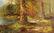20TH C. UNKNOWN ARTIST AUTUMN STREAM OIL PAINTING - 4