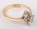 LADIES 14K YELLOW GOLD CLUSTER DIAMOND RING - 3