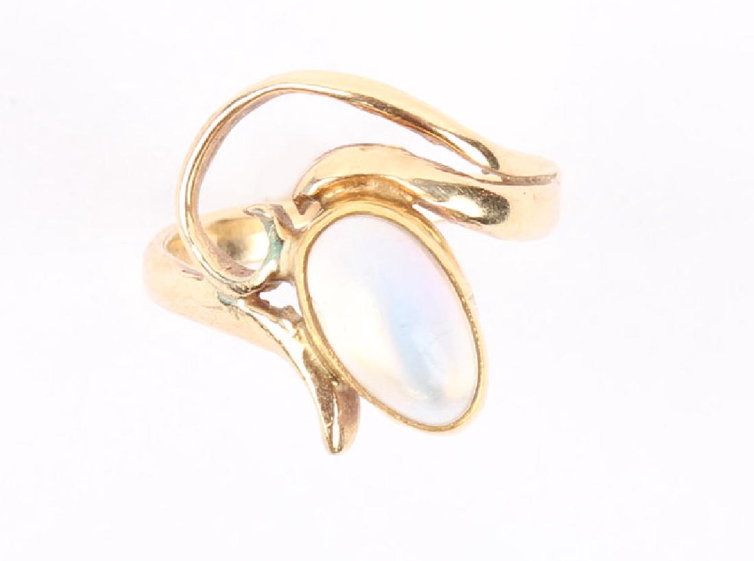 14K YELLOW GOLD MOONSTONE RING (1 of 3)