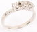 ANTIQUE .900 PLATINUM 3 DIAMOND RING