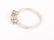 ANTIQUE .900 PLATINUM 3 DIAMOND RING - 3