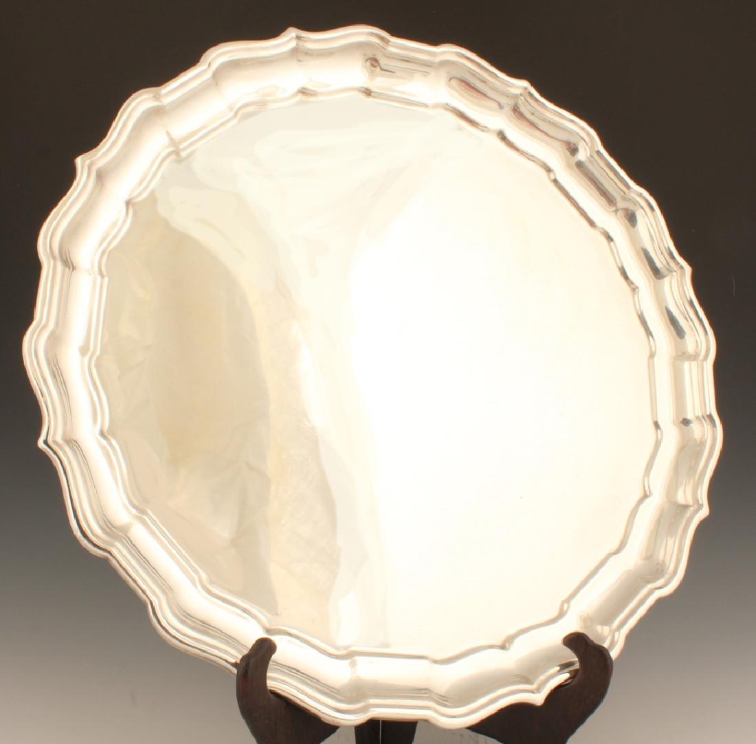 CARTIER STERLING SILVER CHIPPENDALE SERVING TRAY (1 of 7)