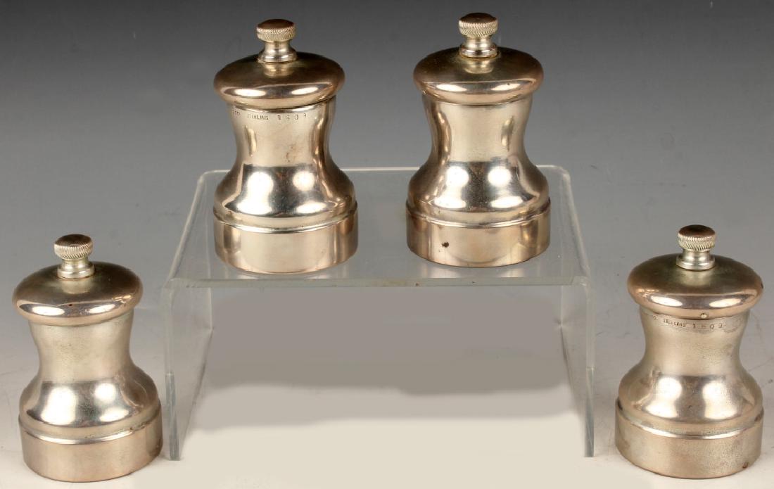 4 TIFFANY STERLING SILVER SALT & PEPPER SHAKERS (1 of 3)