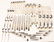 69 PC TOWLE STERLING SILVER OLD LACE FLATWARE SET