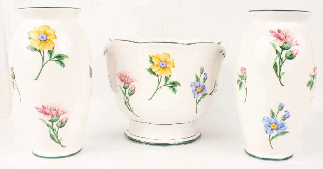 PAIR OF TIFFANY & CO. MATCHING VASES & LARGE BOWL (1 of 4)