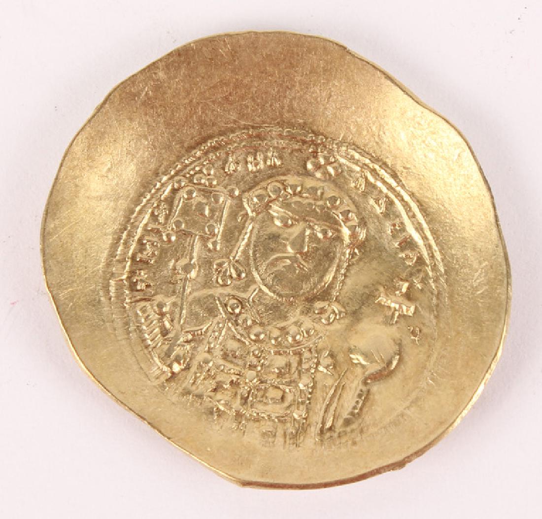 EARLY CONSTANTINE IX BYZANTINE GOLD NOMISMA (1 of 2)