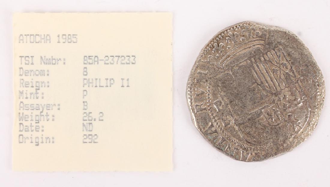 ATOCHA RECOVERED SPANISH SILVER COIN- 8 REALE (1 of 3)