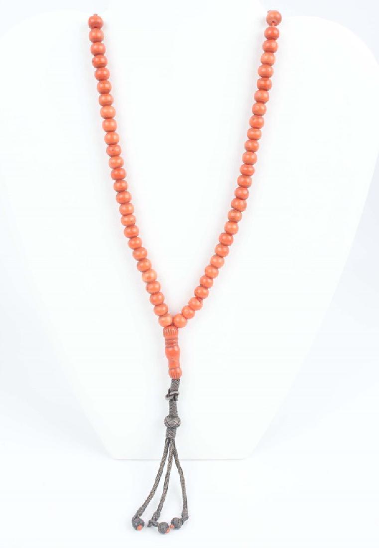 20TH CENTURY CORAL ISLAMIC PRAYER BEADS (1 of 3)