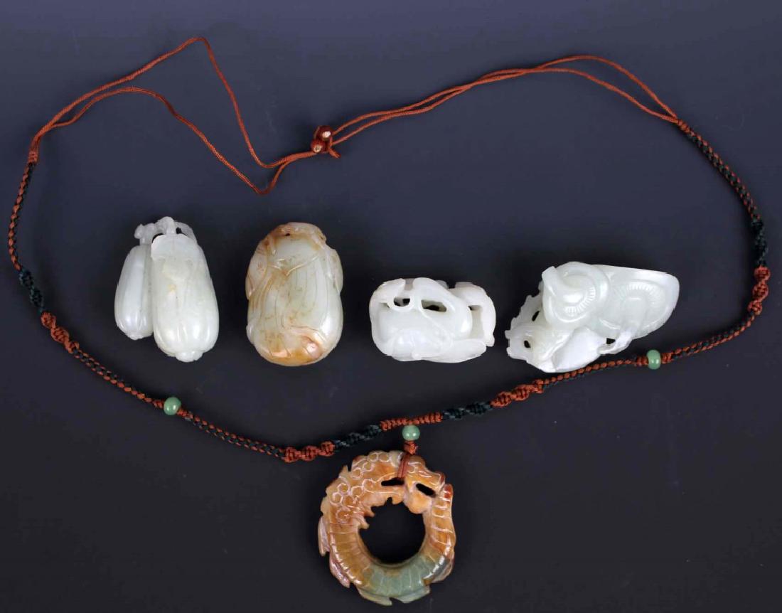 CHINESE JADE - DUCKS, LILY PADS, FLOWER & SQUASH (1 of 7)