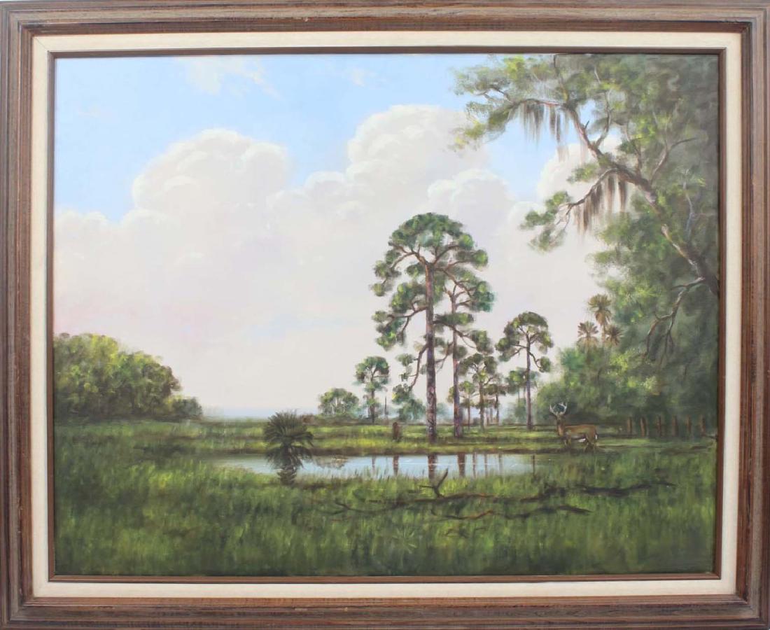ROY MCLENDON FLORIDA HIGHWAYMEN OIL ON CANVAS (1 of 4)