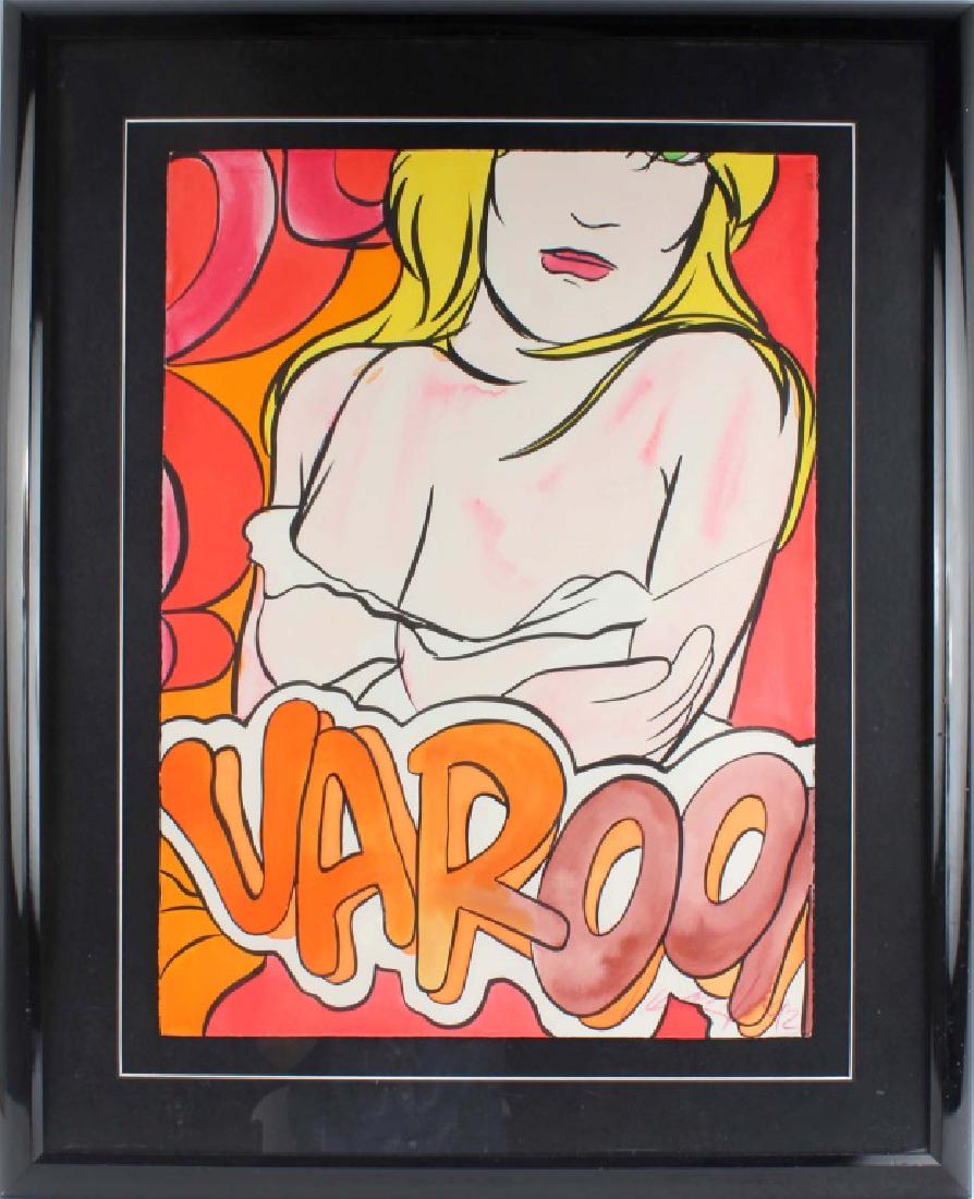 CRASH (JOHN MATOS) VAROOM PIN UP WATERCOLOR (1 of 3)