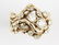 LADIES 14K GOLD DIAMOND CLUSTER RING - 5