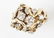 LADIES 14K GOLD DIAMOND CLUSTER RING - 6