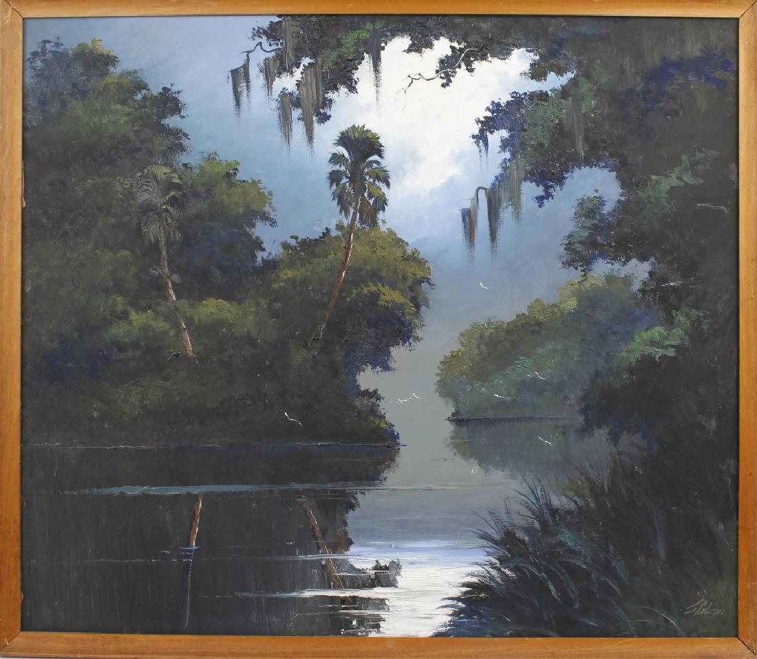 FLORIDA HIGHWAYMEN JAMES GIBSON WETLANDS LANDSCAPE (1 of 4)