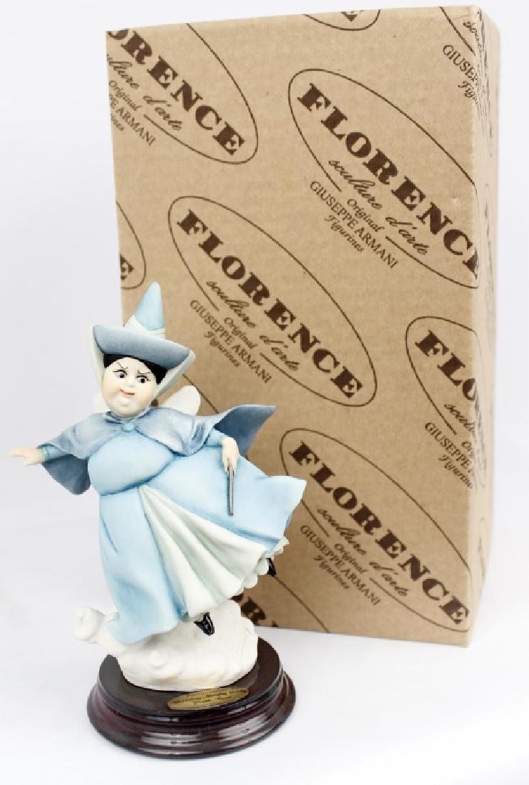 GIUSEPPE ARMANI'S DISNEY COLLECTION - MERRYWEATHER: GIUSEPPE ARMANI'S DISNEY COLLECTION - MERRYWEATHER Giuseppe Armani figurine collection "Merryweather". From Walt Disney's Sleeping Beauty, the "blue" fairy godmother. Open edition Disney number 0607C.