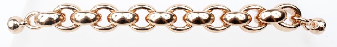 LADIES ROSE GOLD LINK BRACELET (1 of 3)