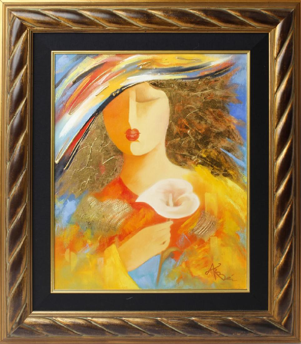 ARBE ORIGINAL OIL ON CANVAS LADY (1 of 4)