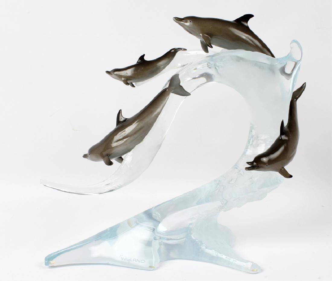 ROBERT WYLAND PLAYFUL SEAS LUCITE  ARTIST PROOF (1 of 4)