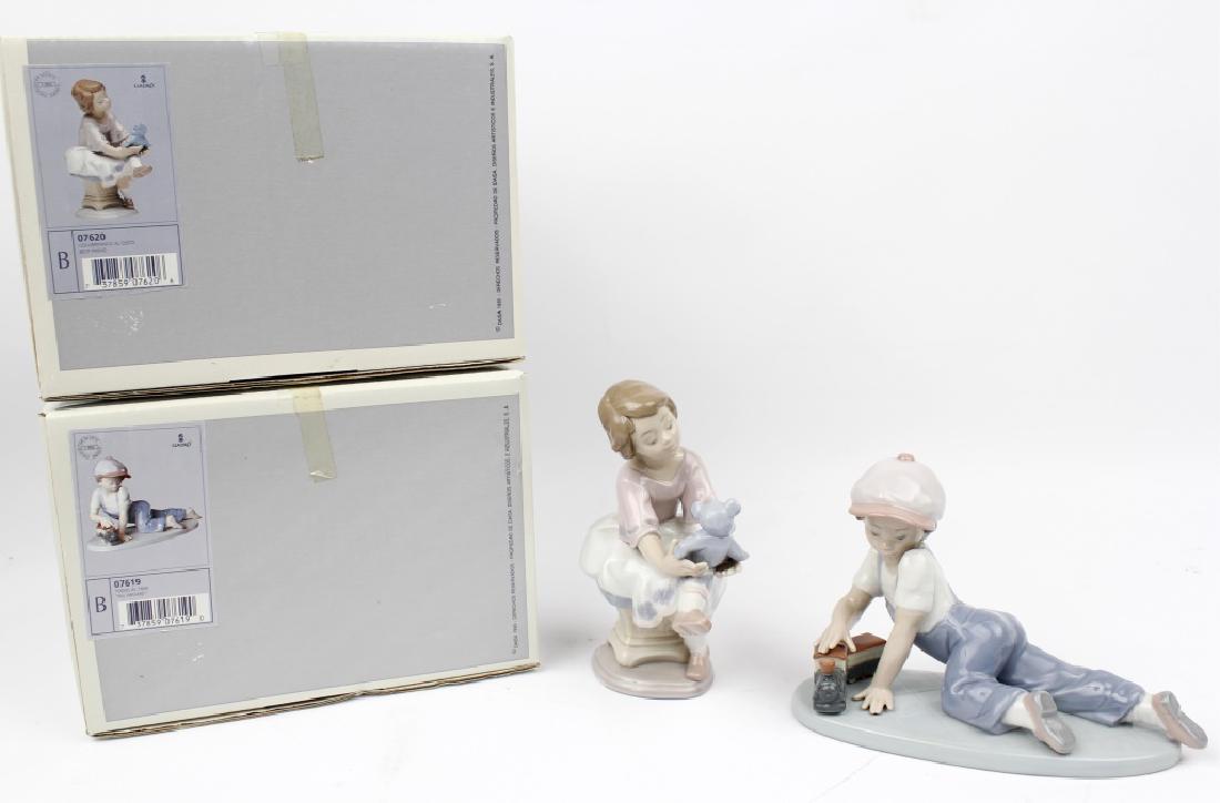LLADRO CHILDREN WITH TOYS FIGURINES - LOT OF 2 (1 of 3)