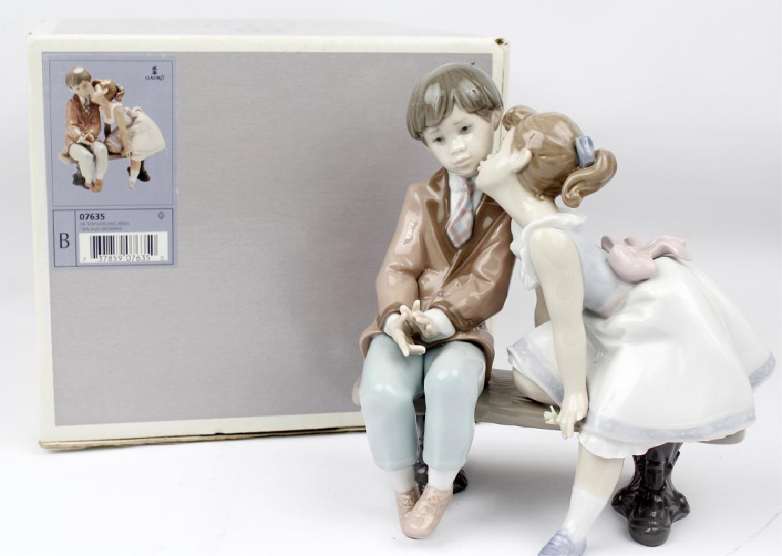 LLADRO PORCELAIN FIGURINE TEN AND GROWING 07635 (1 of 4)