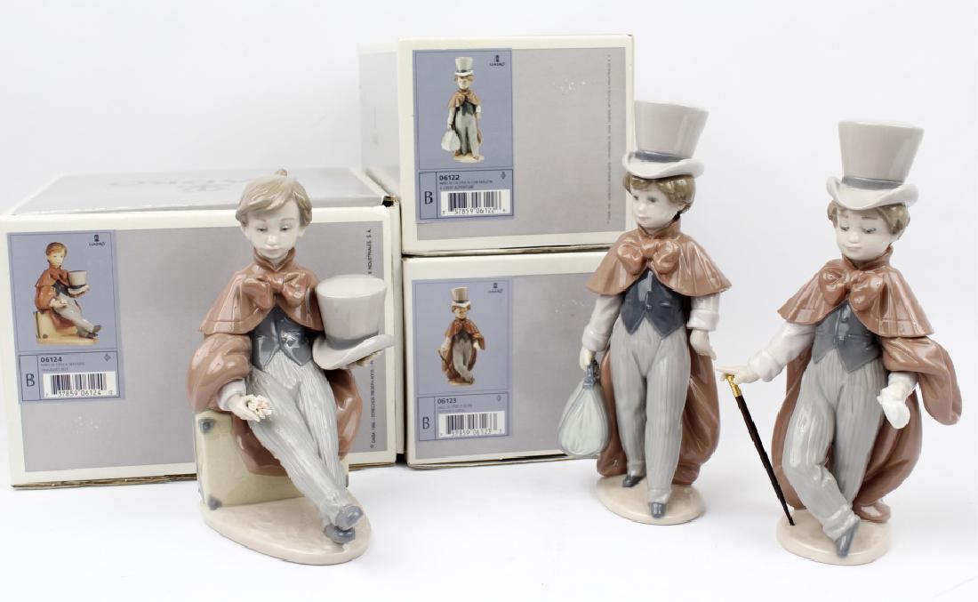 LLADRO TOPHAT FIGURINES 6122, 6123, 6124 -LOT OF 3 (1 of 3)