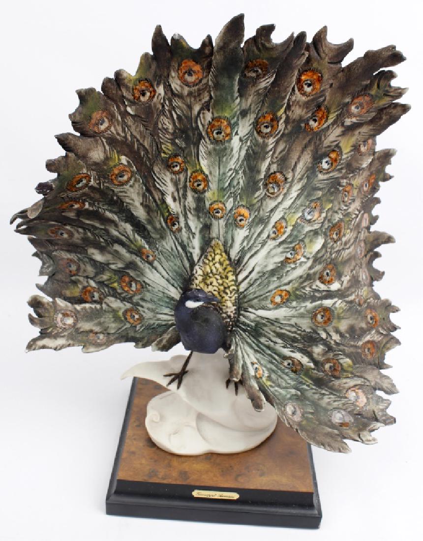GIUSEPPE ARMANI FIGURINE PEACOCK (1 of 3)