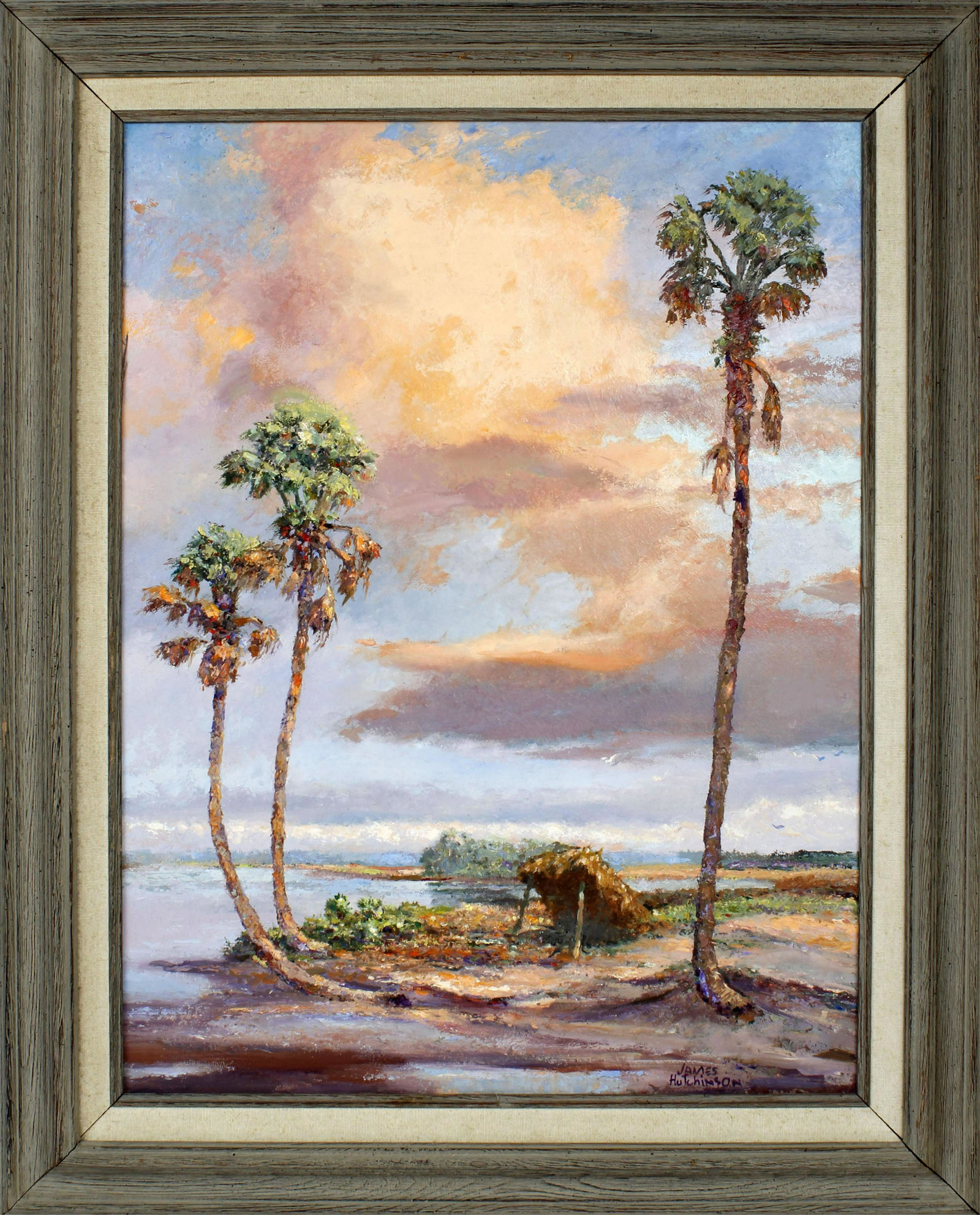 JAMES HUTCHINSON FLORIDA ARTIST RIVERBANK HUT (1 of 4)