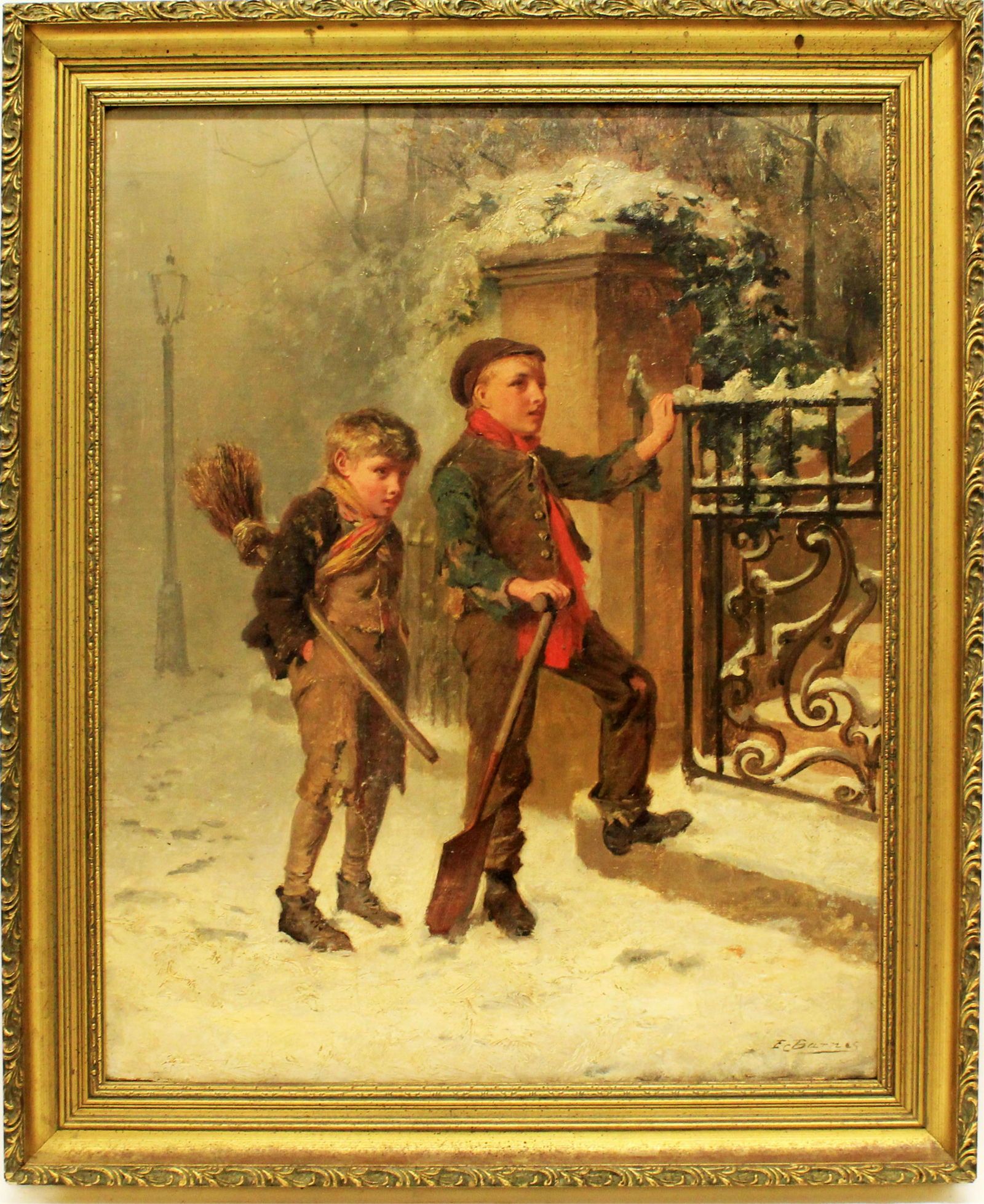 EC BARNES NEIGHBORHOOD HELPERS OIL PAINTING (1 of 4)