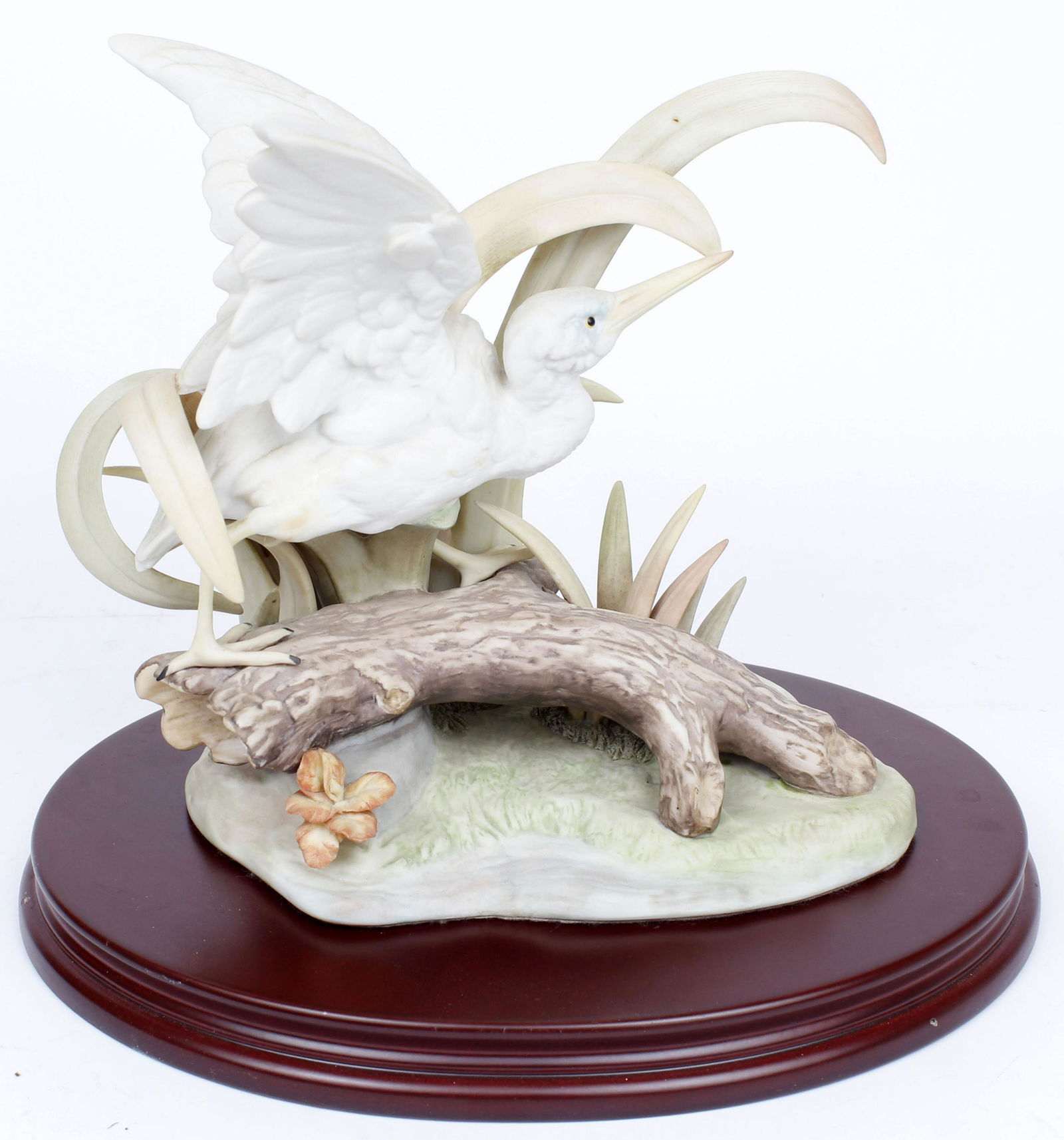 CYBIS WHITE BIRD CRANE PORCELAIN BISQUE (1 of 5)