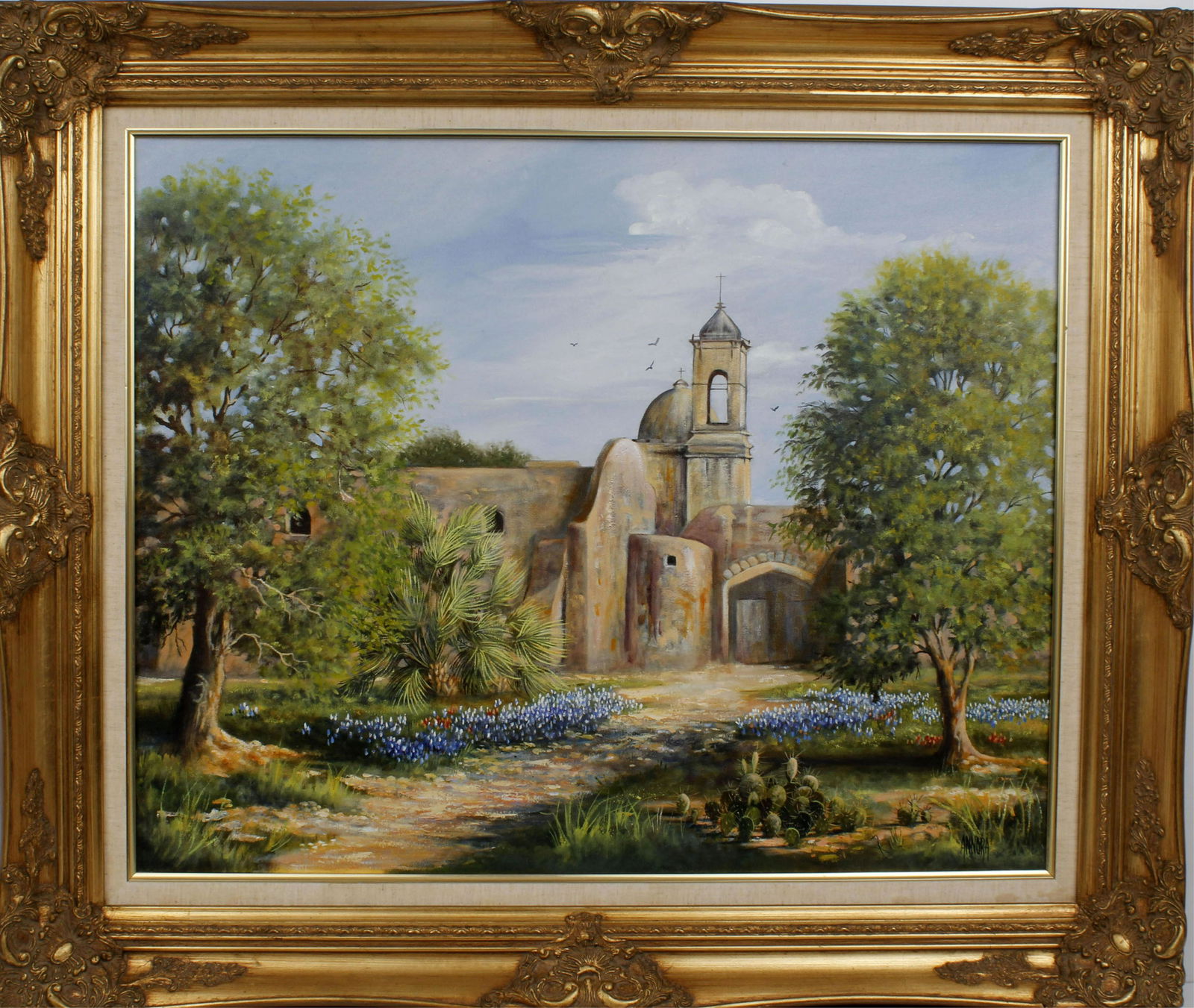 ANNORA SAN JOSE MISSION SAN ANTONIO PAINTING (1 of 5)