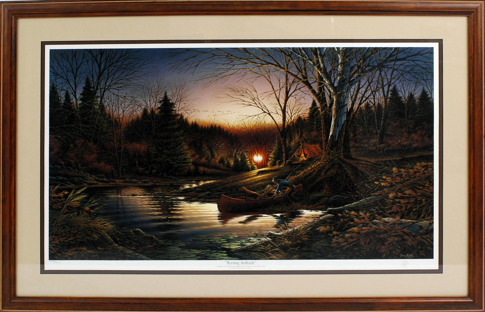 TERRY REDLIN SIGNED "MORNING SOLITUDE" LITHOGRAPH (1 of 5)