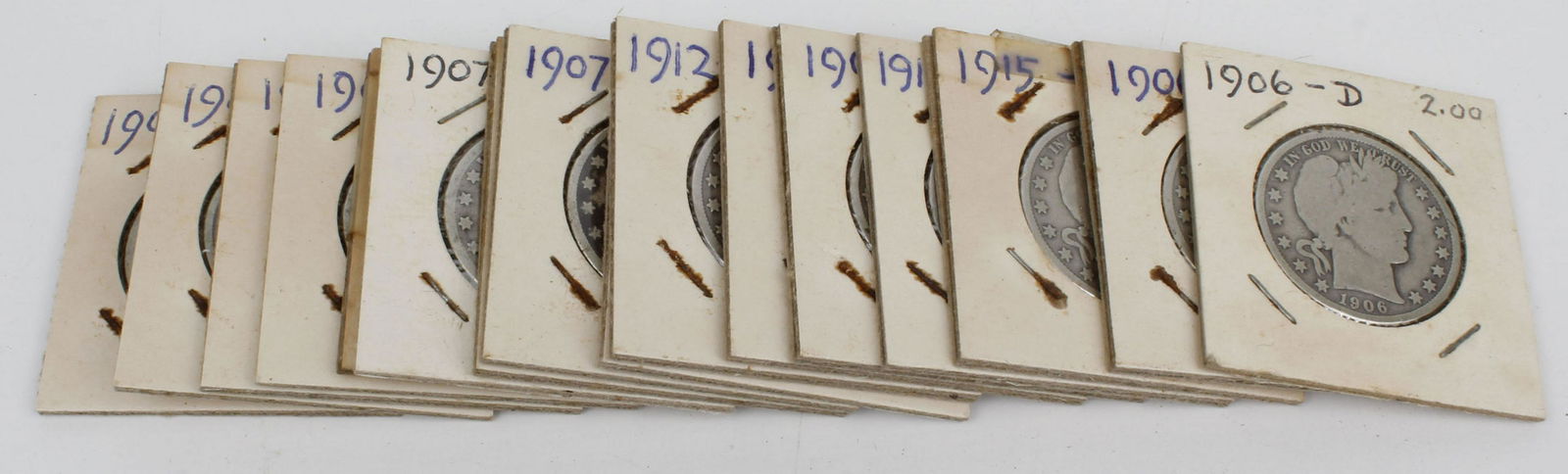 BARBER HALF DOLLAR COIN COLLECTION (1 of 1)