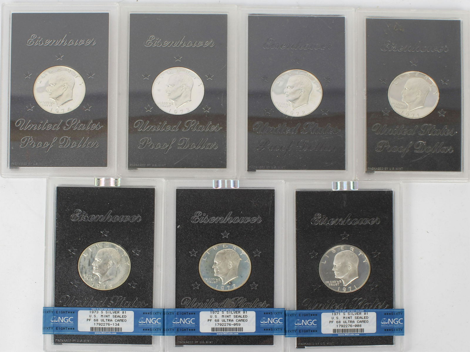 SILVER EISENHOWER PROOF DOLLARS (1 of 2)