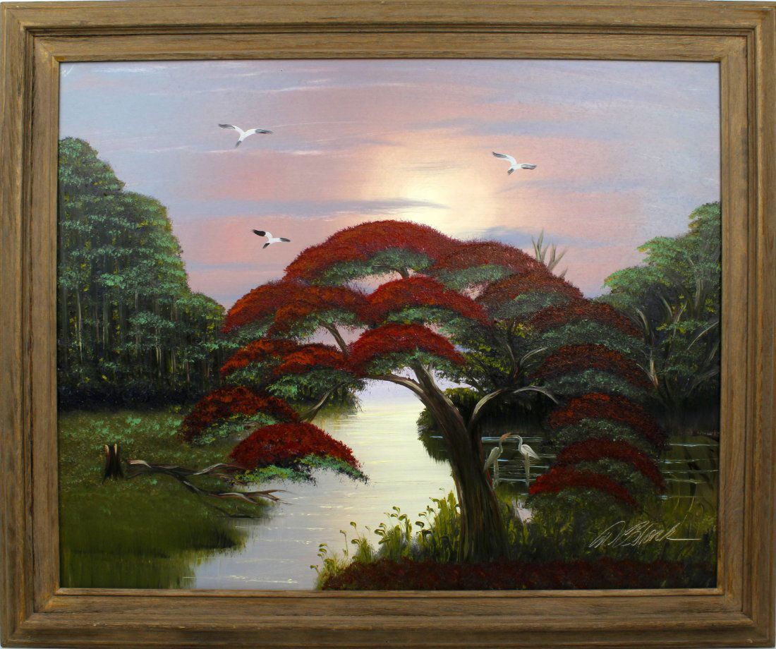 AL BLACK FLORIDA HIGHWAYMEN ROYAL POINCIANA TREE (1 of 4)